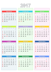 openclipart圖庫：Calendario 2017 