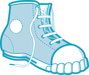 openclipart圖庫：blue boot
