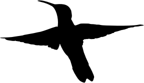 openclipart圖庫：Hummingbird Silhouette 2