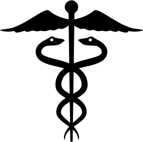 openclipart圖庫：Caduceus Silhouette