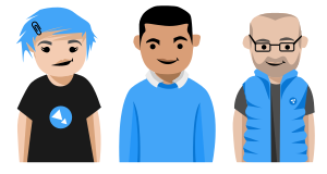 openclipart圖庫：Software developer character set