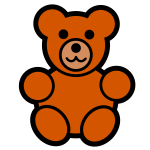 openclipart圖庫：teddy bear icon
