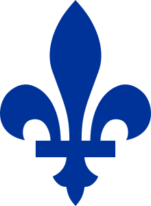 openclipart圖庫：Fleur de lis du drapeau du Québec