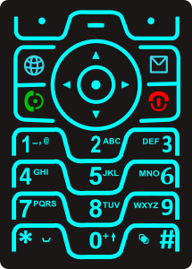 openclipart圖庫：Phone Keypad