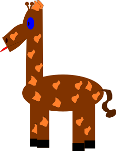 openclipart圖庫：Funny giraffe