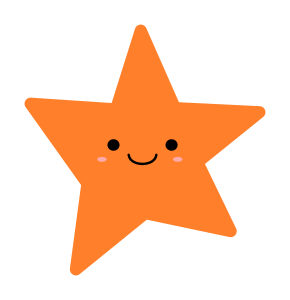 openclipart圖庫：Kawaii star