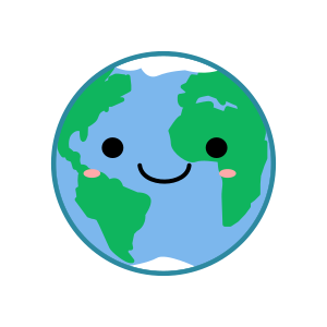 openclipart圖庫：Kawaii Earth