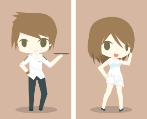 openclipart圖庫：ESTP Boy & Girl