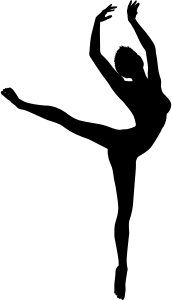 openclipart圖庫：Dancer silhouette 2