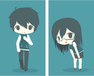 openclipart圖庫：ISFJ Boy & Girl