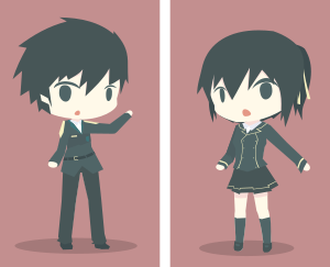 openclipart圖庫：ENTJ Boy & Girl