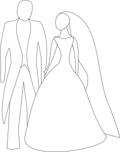 openclipart圖庫：Bride and Groom