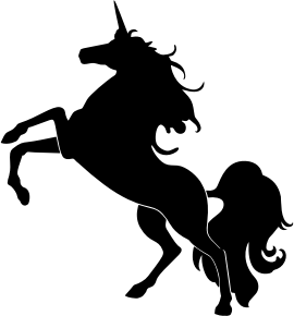 openclipart圖庫：Unicorn Silhouette 5