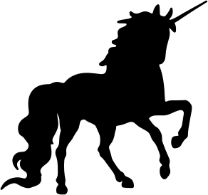 openclipart圖庫：Unicorn Silhouette 7