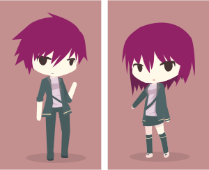 openclipart圖庫：INTJ Boy & Girl