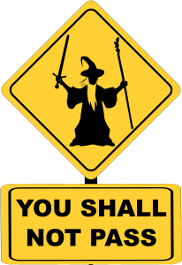 openclipart圖庫：You shall not pass traffic sign