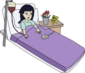 openclipart圖庫：Girl in the Hospital