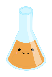 openclipart圖庫：Full Kawaii Erlenmeyer Flask 