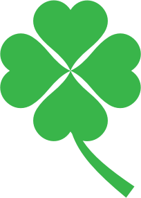 openclipart圖庫：Green Four Leaf Clover