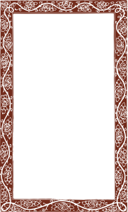 openclipart圖庫：Red Rose Frame
