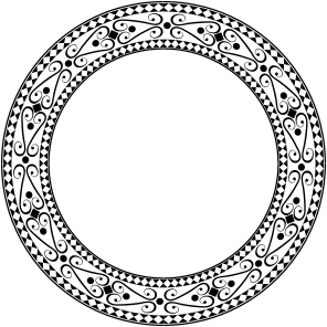 openclipart圖庫：Decorative Ornamental Round Frame Large