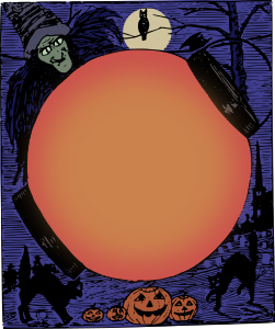 openclipart圖庫：Halloween Frame Colour