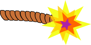 openclipart圖庫：lit fuse