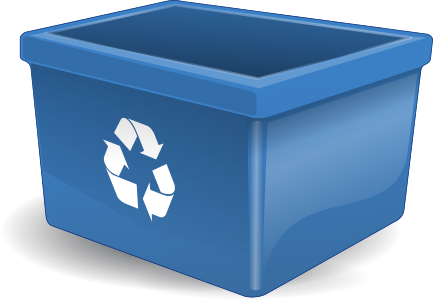 openclipart圖庫：Empty recycling box - no words