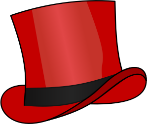 openclipart圖庫：Red top hat