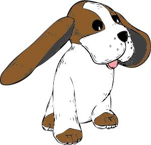 openclipart圖庫：big earred dog