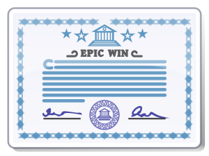 openclipart圖庫：Certificate