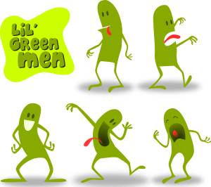 openclipart圖庫：Lil' Green Men