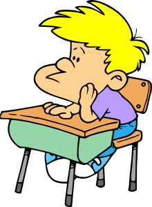 openclipart圖庫：Bored Student
