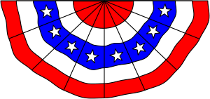 openclipart圖庫：American flag bunting