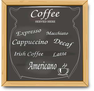 openclipart圖庫：Food & Drink menu charcoal
