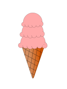 openclipart圖庫：Ice Cream and Sugar Cone Animation