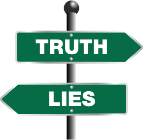 openclipart圖庫：Truth And Lies Sign