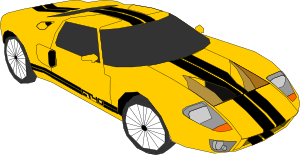openclipart圖庫：yellow car