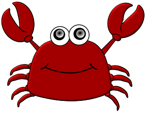 openclipart圖庫：Cartoon Crab