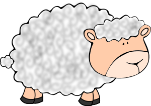 openclipart圖庫：Funny sheep