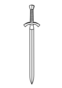openclipart圖庫：Two-edged Sword