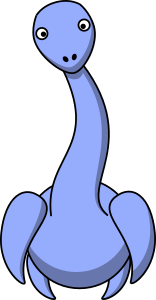 openclipart圖庫：Cartoon Plesiosaur