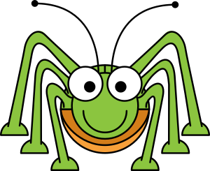 openclipart圖庫：Cartoon Grasshopper