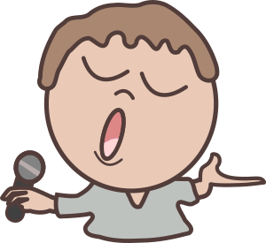 openclipart圖庫：Karaoke Man