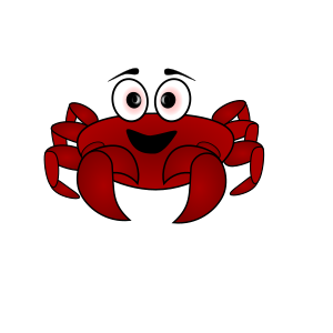 openclipart圖庫：Crab Cartoon