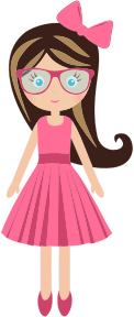 openclipart圖庫：Cartoon Girl With Glasses