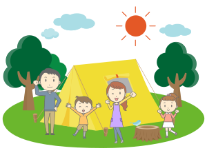 openclipart圖庫：Family Camping