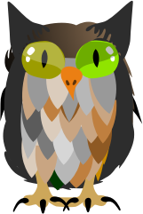 openclipart圖庫：funny owl