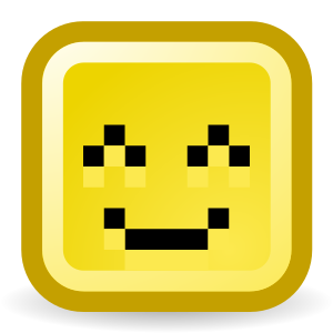 openclipart圖庫：Smiling eyes, smiling face