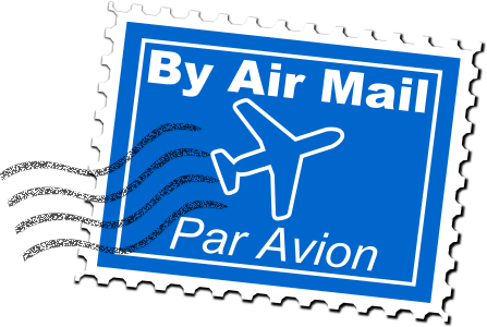 openclipart圖庫：Air Mail Postage Stamp
